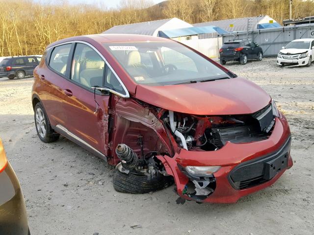 1G1FY6S08K4101147 - 2019 CHEVROLET BOLT EV LT RED photo 1