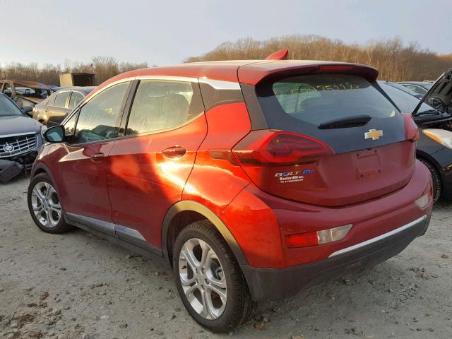 1G1FY6S08K4101147 - 2019 CHEVROLET BOLT EV LT RED photo 3