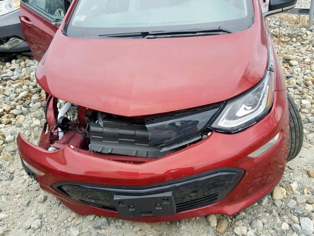 1G1FY6S08K4101147 - 2019 CHEVROLET BOLT EV LT RED photo 7