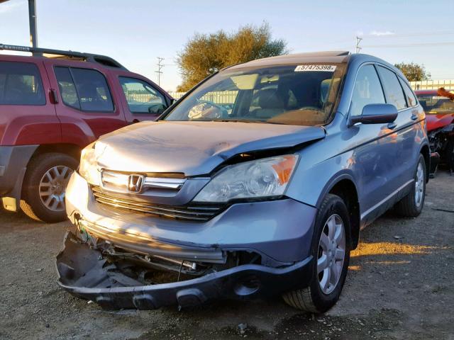 JHLRE38767C036055 - 2007 HONDA CR-V EXL BLUE photo 2