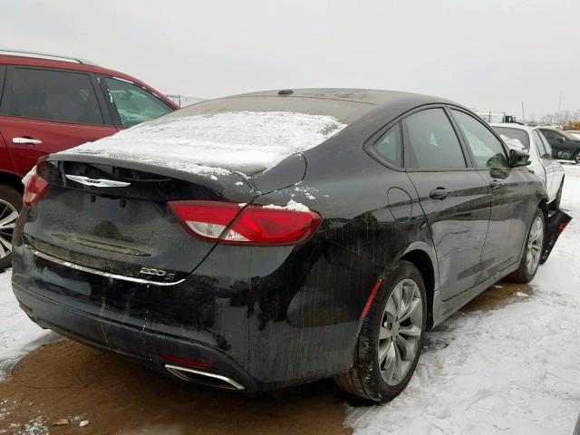 1C3CCCBBXFN749831 - 2015 CHRYSLER 200 S BLACK photo 4