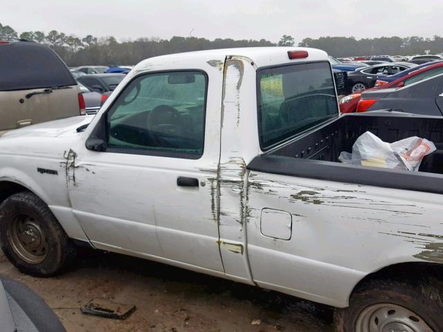 1FTYR10U74PB11515 - 2004 FORD RANGER WHITE photo 9