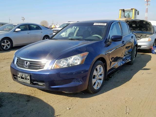 1HGCP26738A110668 - 2008 HONDA ACCORD EX BLUE photo 2