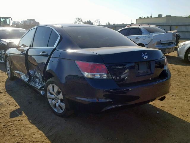 1HGCP26738A110668 - 2008 HONDA ACCORD EX BLUE photo 3