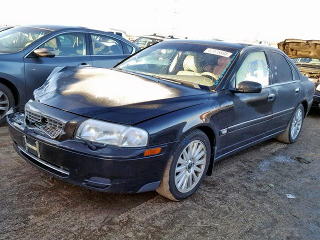 YV1TS92D341348512 - 2004 VOLVO S80 BLACK photo 2