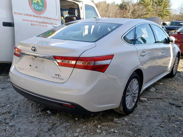 4T1BD1EB3DU005264 - 2013 TOYOTA AVALON HYB WHITE photo 4