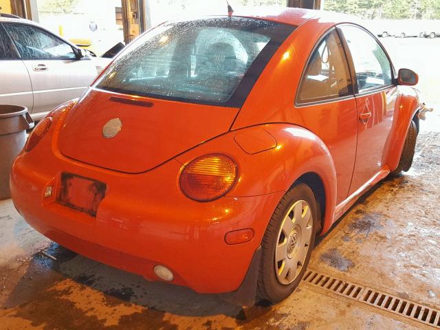 3VWBB21C52M436380 - 2002 VOLKSWAGEN NEW BEETLE RED photo 4