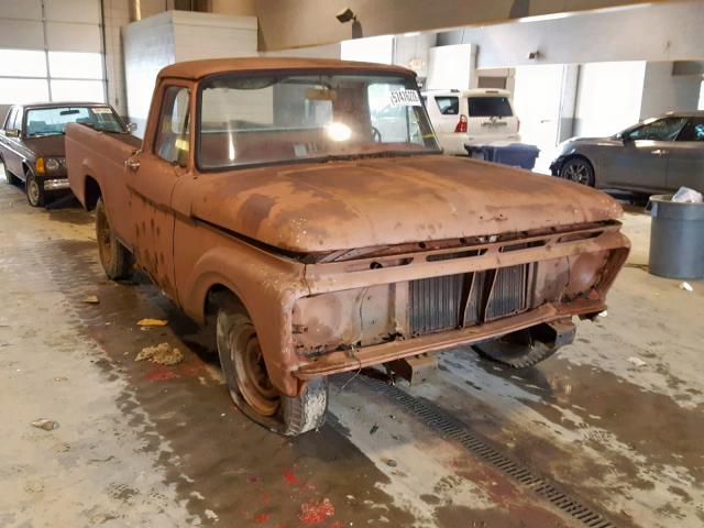 F25CE362204 - 1963 FORD F100 BROWN photo 1