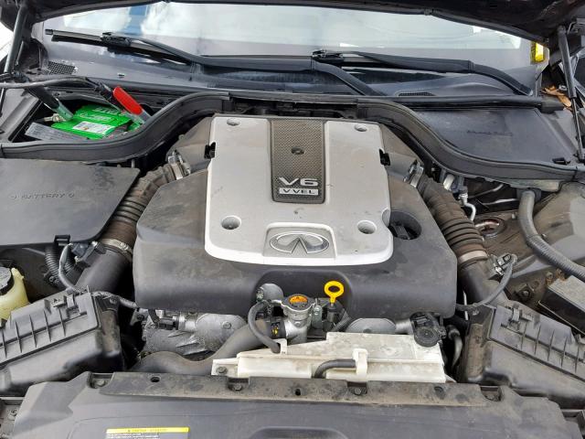 JN1CV6EK3AM101140 - 2010 INFINITI G37 BASE BLACK photo 7