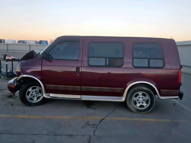 1GBDM19X55B117309 - 2005 CHEVROLET ASTRO MAROON photo 10