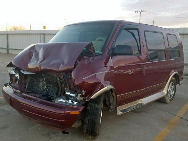 1GBDM19X55B117309 - 2005 CHEVROLET ASTRO MAROON photo 2