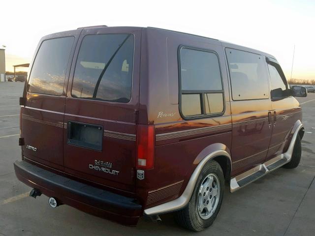 1GBDM19X55B117309 - 2005 CHEVROLET ASTRO MAROON photo 4