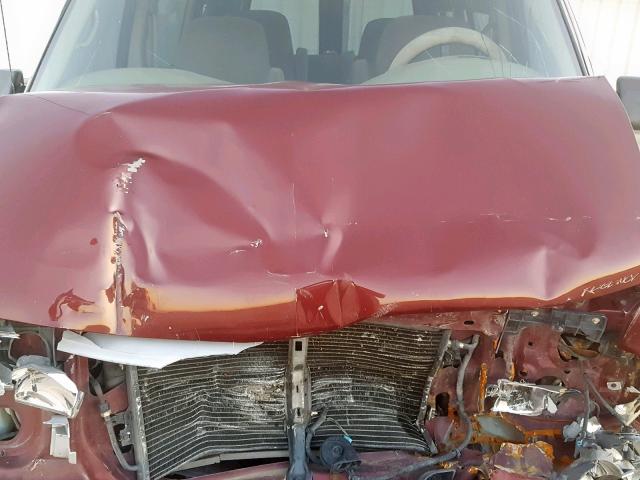 1GBDM19X55B117309 - 2005 CHEVROLET ASTRO MAROON photo 7