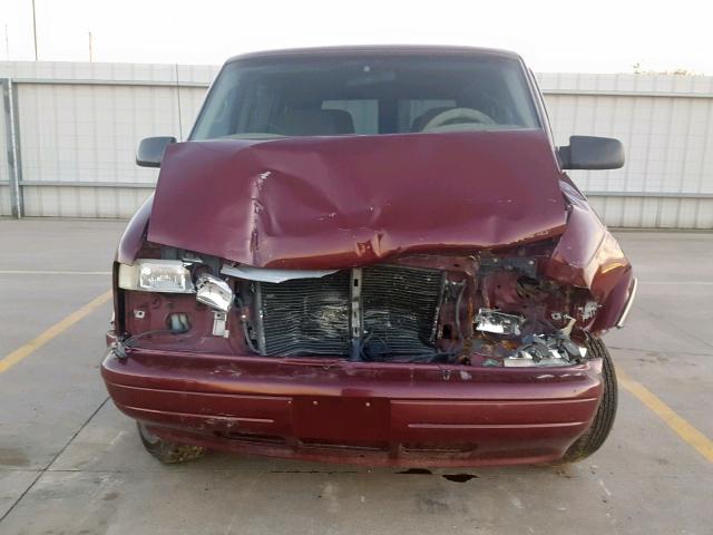 1GBDM19X55B117309 - 2005 CHEVROLET ASTRO MAROON photo 9