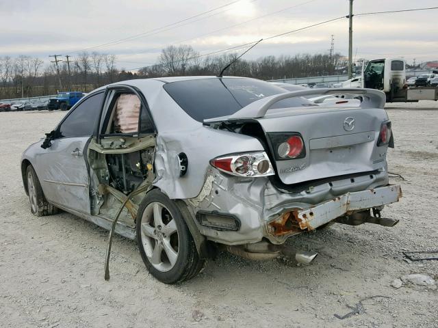 1YVHP80D875M14358 - 2007 MAZDA 6 S SILVER photo 3