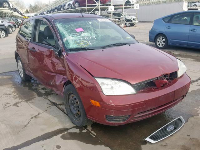 1FAHP31N96W183498 - 2006 FORD FOCUS ZX3 RED photo 1