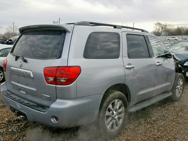 5TDJY5G14DS091026 - 2013 TOYOTA SEQUOIA LI GRAY photo 4