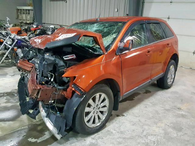 2FMDK49C98BB13614 - 2008 FORD EDGE LIMIT ORANGE photo 2