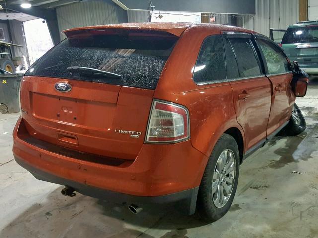 2FMDK49C98BB13614 - 2008 FORD EDGE LIMIT ORANGE photo 4