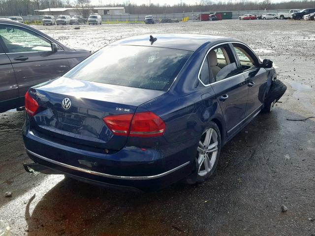 1VWBS7A35FC008944 - 2015 VOLKSWAGEN PASSAT SE BLUE photo 4