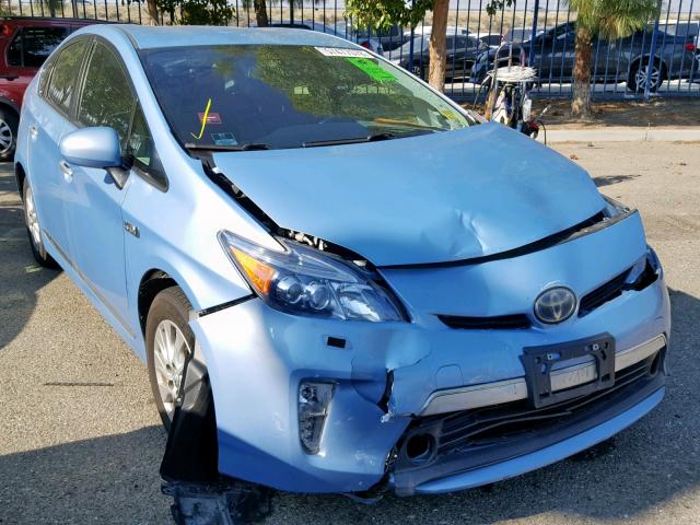 JTDKN3DP9C3001976 - 2012 TOYOTA PRIUS PLUG BLUE photo 1