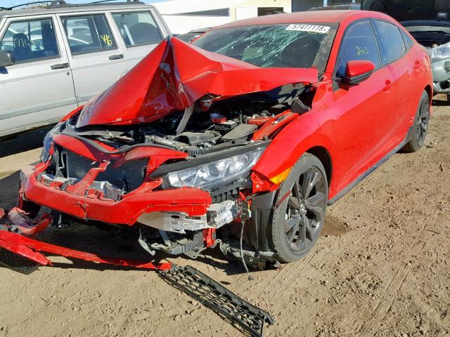 SHHFK7H48JU232416 - 2018 HONDA CIVIC SPOR RED photo 2