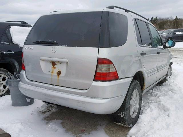 4JGAB54E6XA127420 - 1999 MERCEDES-BENZ ML 320 SILVER photo 4