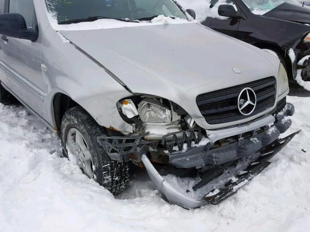 4JGAB54E6XA127420 - 1999 MERCEDES-BENZ ML 320 SILVER photo 9