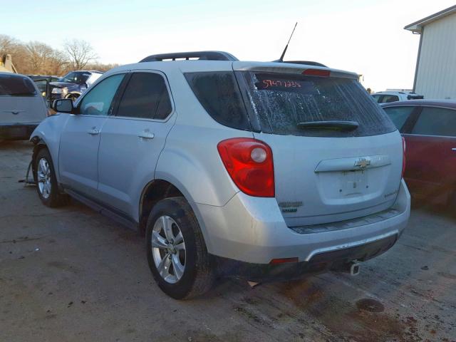 2GNALDEK1C6205469 - 2012 CHEVROLET EQUINOX LT SILVER photo 3