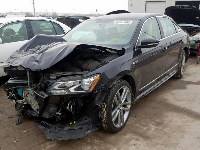1VWDT7A31HC051220 - 2017 VOLKSWAGEN PASSAT R-L BLACK photo 2