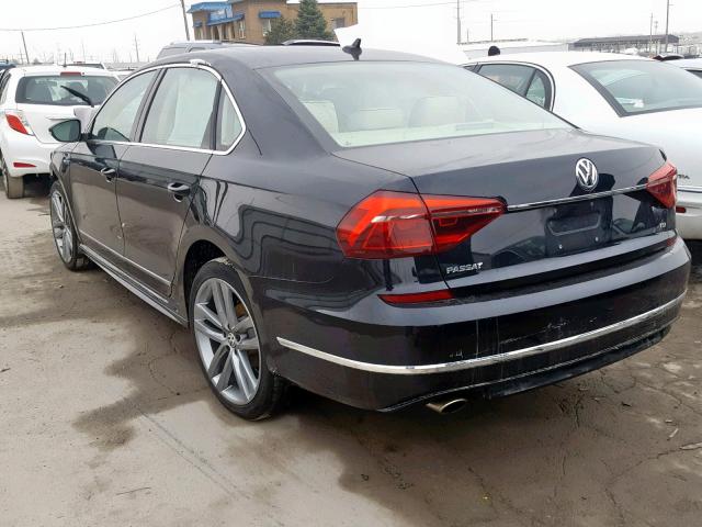 1VWDT7A31HC051220 - 2017 VOLKSWAGEN PASSAT R-L BLACK photo 3