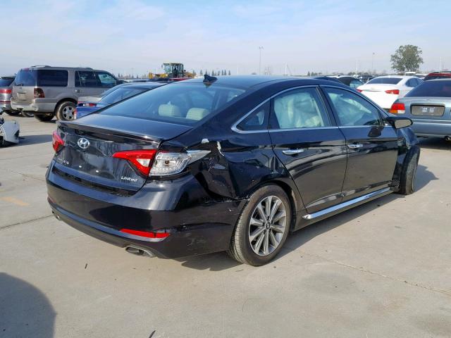 5NPE34AF0GH281494 - 2016 HYUNDAI SONATA SPO BLACK photo 4