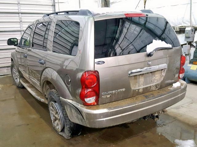 1D4HB58D94F236394 - 2004 DODGE DURANGO LI BROWN photo 3