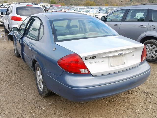 1FAFP55S11A152240 - 2001 FORD TAURUS SES BLUE photo 3