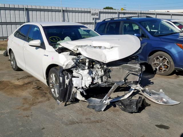 4T1BD1FK5FU144958 - 2015 TOYOTA CAMRY HYBR WHITE photo 1