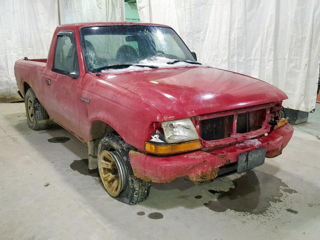 1FTYR10C4YTA20142 - 2000 FORD RANGER RED photo 1