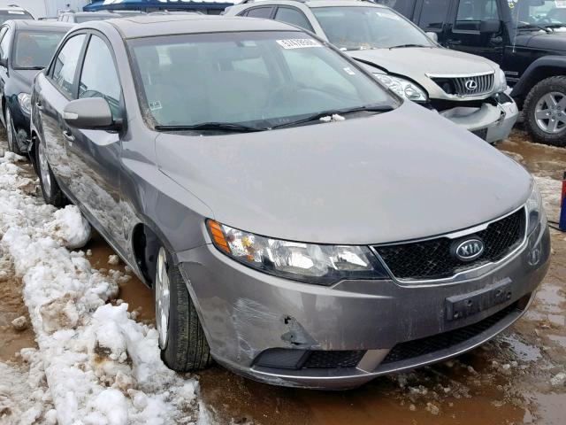 KNAFU4A23A5308612 - 2010 KIA FORTE EX GRAY photo 1