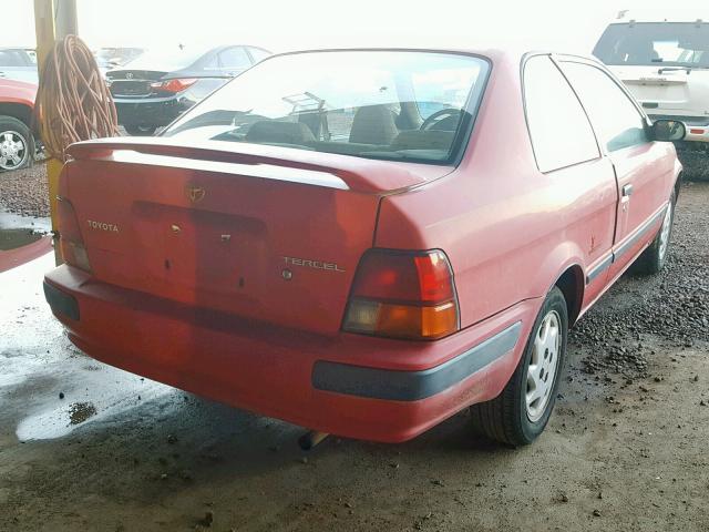 JT2AC52L7V0276790 - 1997 TOYOTA TERCEL CE RED photo 4