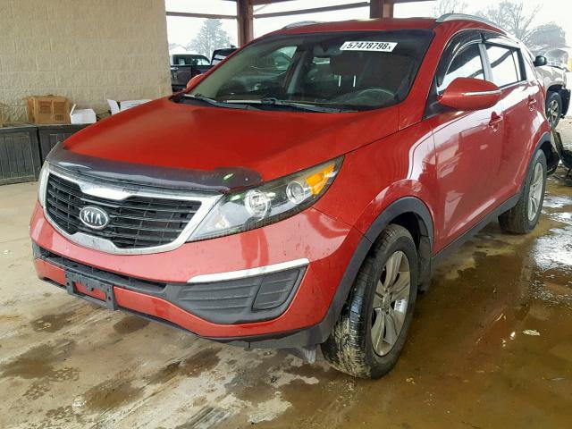 KNDPB3A21C7259375 - 2012 KIA SPORTAGE B RED photo 2