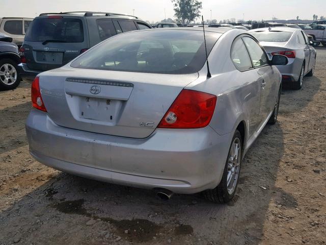 JTKDE177370188740 - 2007 TOYOTA SCION TC ვერცხლისფერი ფოტო 4