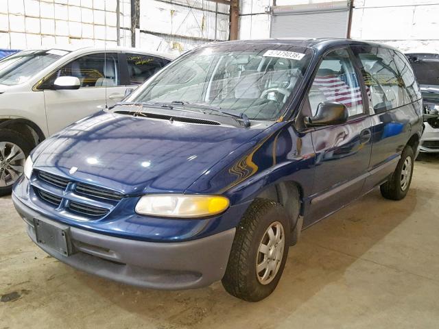 2B4FP25B4YR576622 - 2000 DODGE CARAVAN BLUE photo 2