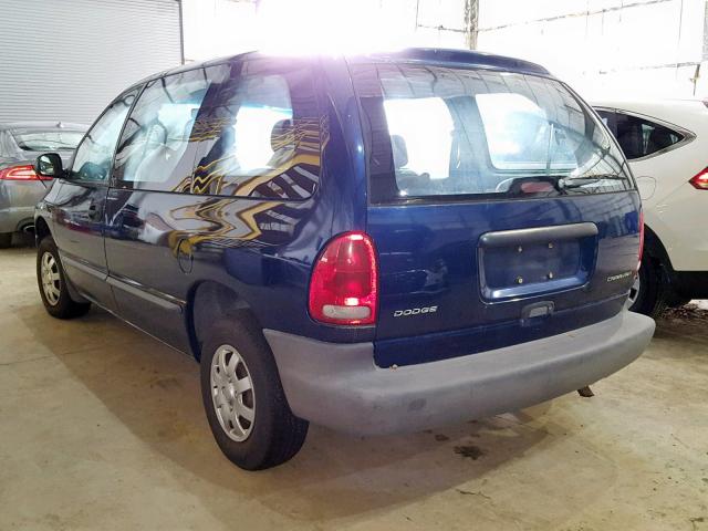 2B4FP25B4YR576622 - 2000 DODGE CARAVAN BLUE photo 3