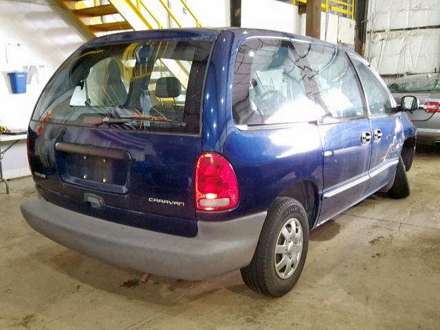 2B4FP25B4YR576622 - 2000 DODGE CARAVAN BLUE photo 4