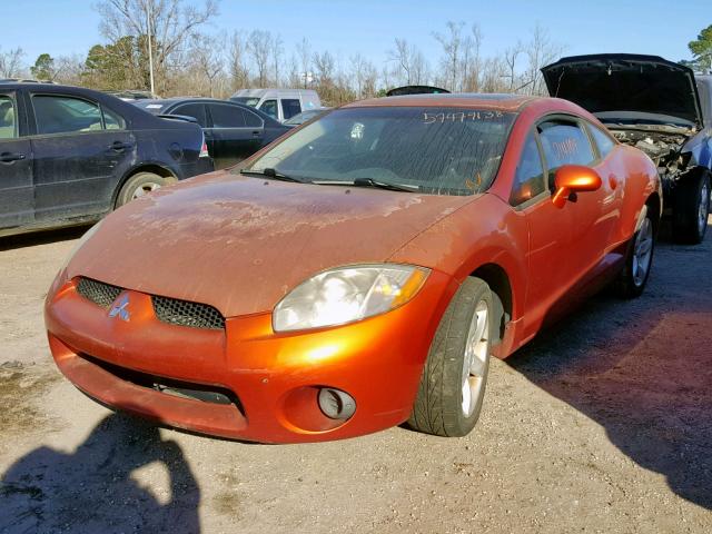 4A3AK24F96E017543 - 2006 MITSUBISHI ECLIPSE GS ORANGE photo 2