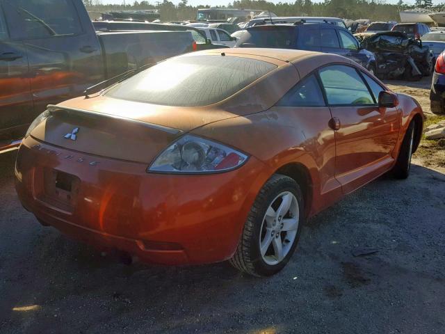 4A3AK24F96E017543 - 2006 MITSUBISHI ECLIPSE GS ORANGE photo 4