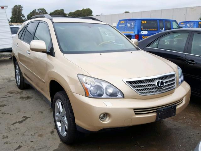 JTJGW31U582009886 - 2008 LEXUS RX 400H GOLD photo 1