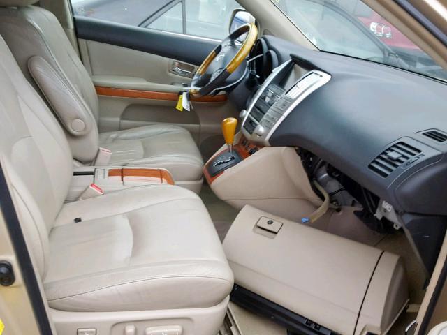 JTJGW31U582009886 - 2008 LEXUS RX 400H GOLD photo 5