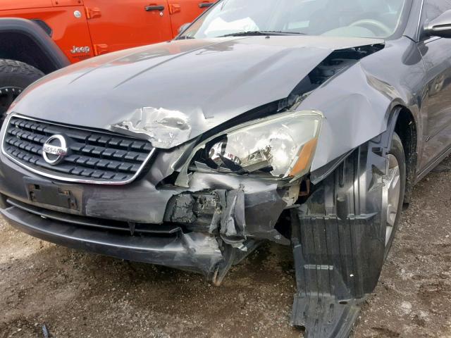 1N4AL11D95C399005 - 2005 NISSAN ALTIMA S GRAY photo 9