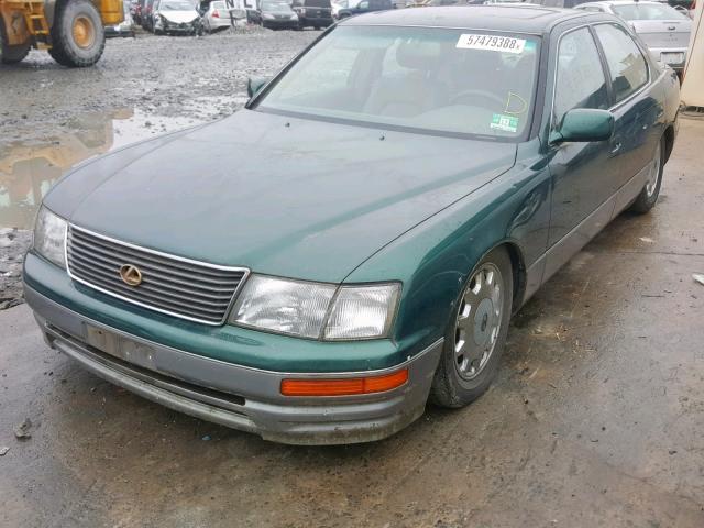 JT8BH22F5T0037479 - 1996 LEXUS LS 400 GREEN photo 2