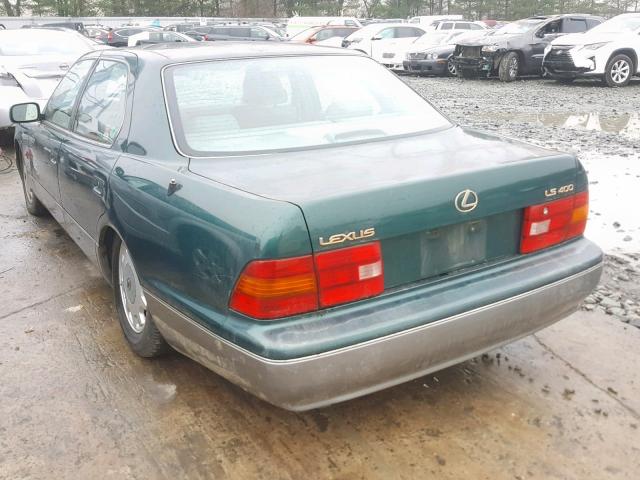 JT8BH22F5T0037479 - 1996 LEXUS LS 400 GREEN photo 3